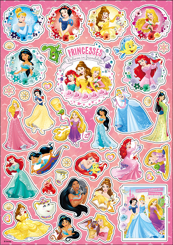 迪士尼公主 貼紙繽紛樂
